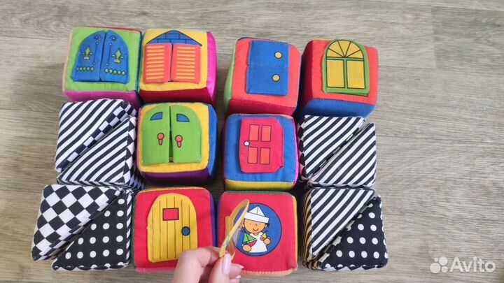 Развивающие кубики мягкие детские