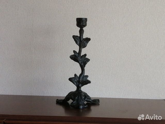 Подсвечник стебель винограда Касли литье 1979 СССР