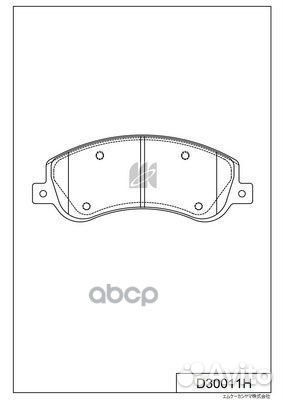 Колодки тормозные VW Amarok 2.0L,3.0L '10- 2H06