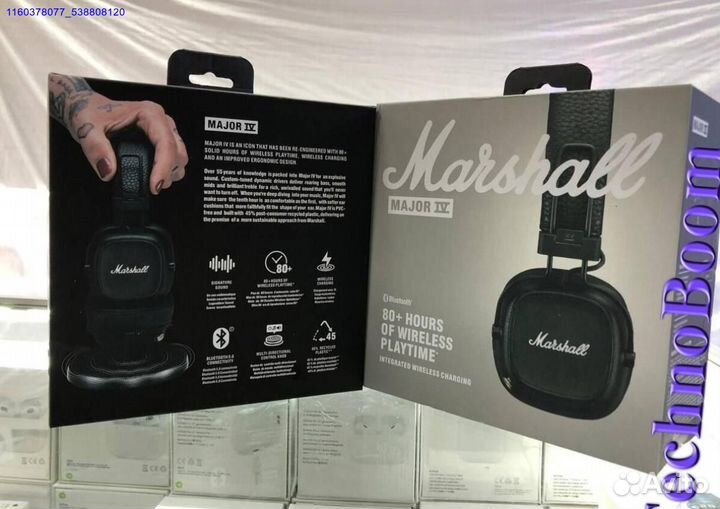 Беспроводные наушники Marshall Major 4 чёрные