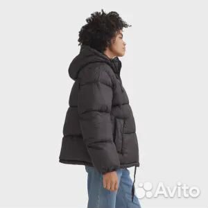 Куртка утепленная H&M Hooded, черный