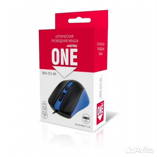 Мышь проводная Smartbuy ONE SBM-352-BK
