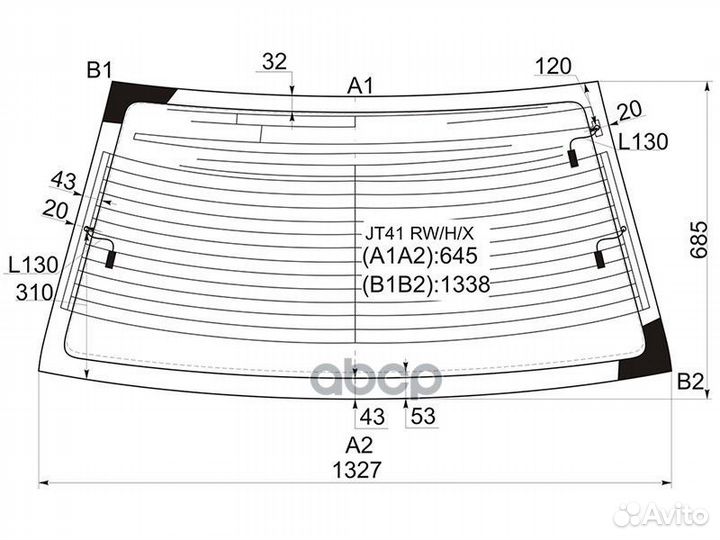 Стекло заднее с обогревом mitsubishi lancer/CED
