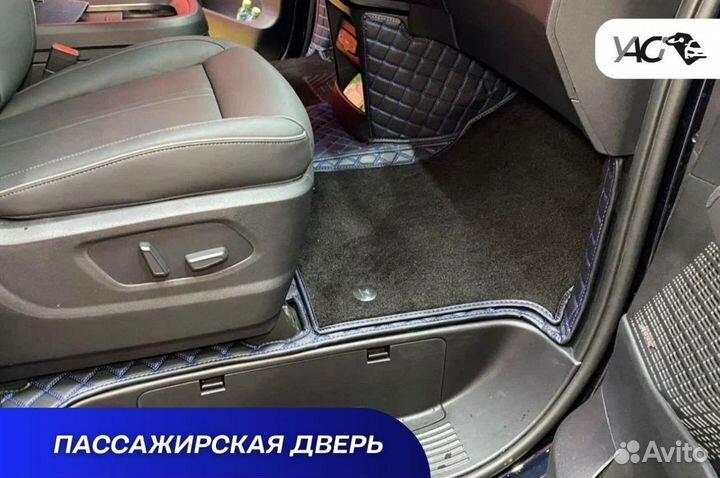 Автомобильные коврики экокожа 3д