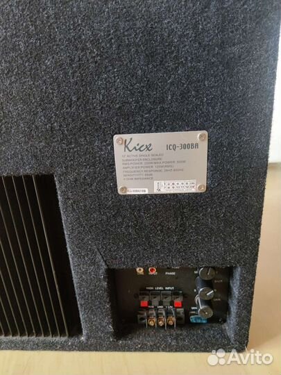 Автомобильный сабвуфер Kicx ICQ 300BA