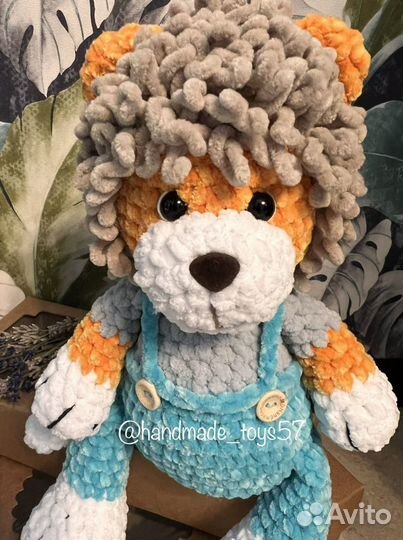 Лев.Львёнок.Вязаные игрушки ручной работы