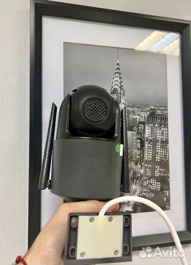 Камера видеонаблюдения сим карта два объектива 4g