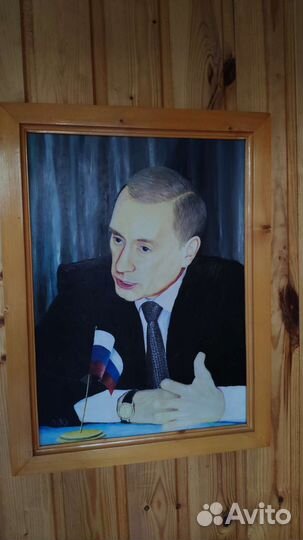 Картина Портрет Путина маслом 1997 год