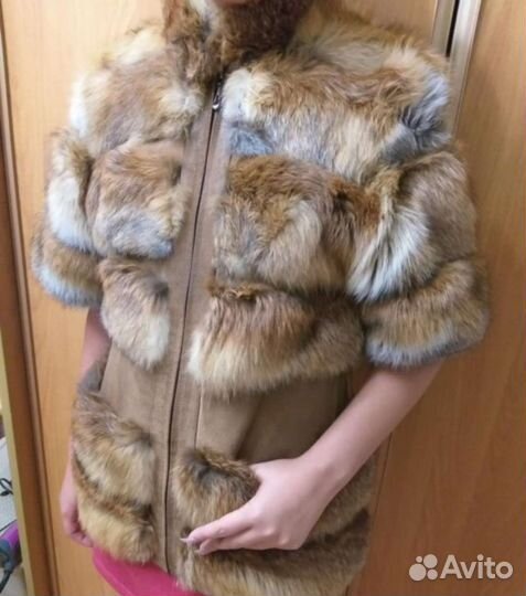 Шуба натуральная лиса