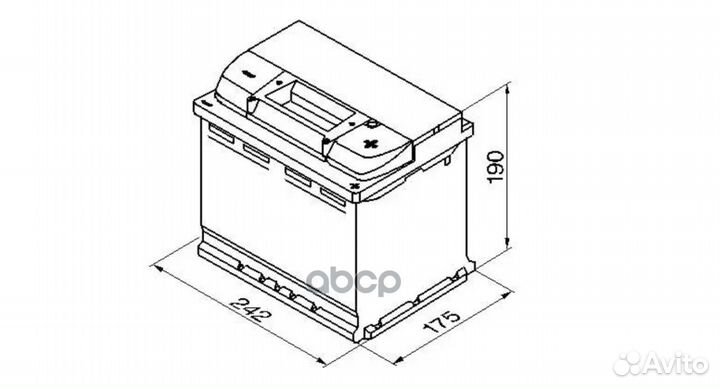 Аккумулятор bosch S4 silver 12V 60AH 540A ETN 0