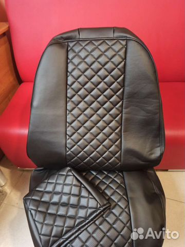 Чехлы Хундай Гетц экокожа ромб