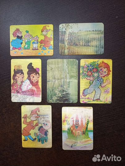 Переливные календарики СССР. Переливашка