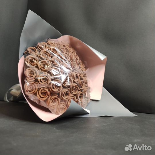 Розы из Молочного Шоколада - 51 шт в Букете
