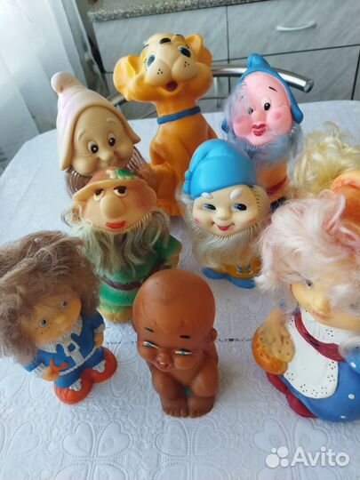 Игрушки резиновые времён СССР, мультяшные