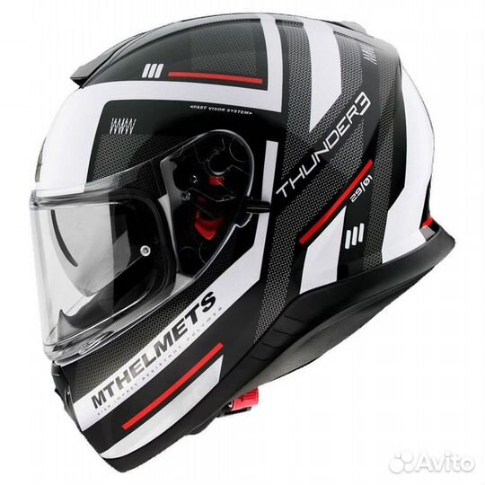 MT helmets Thunder 3 SV Carry Full Face Helmet Glo