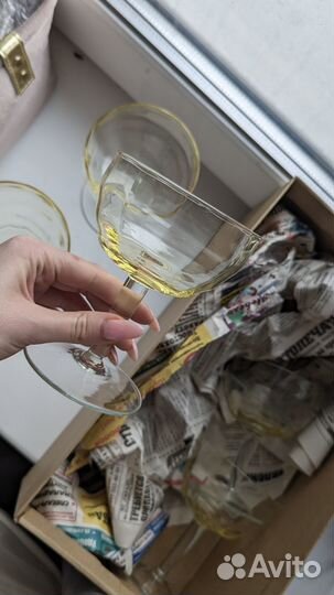 Набор стеклянных фужеров 6 штук