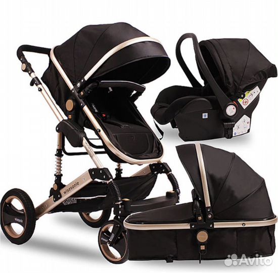 Коляска детская Wisesonle трансформер 3 в 1 Q3