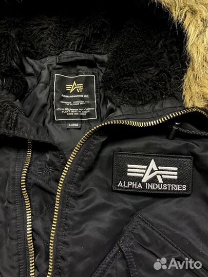 Зимний бомбер Alpha Industries CWU-45P Hoodie Ориг