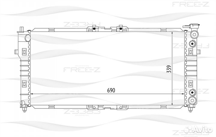 Радиатор двигателя