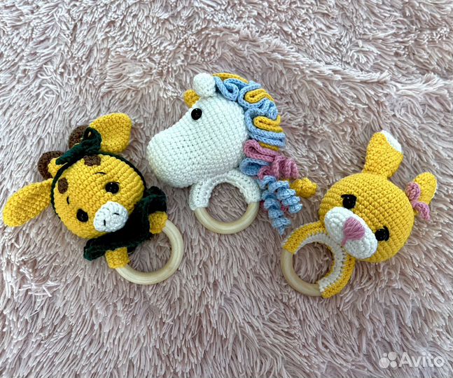 Вязаные погремушки