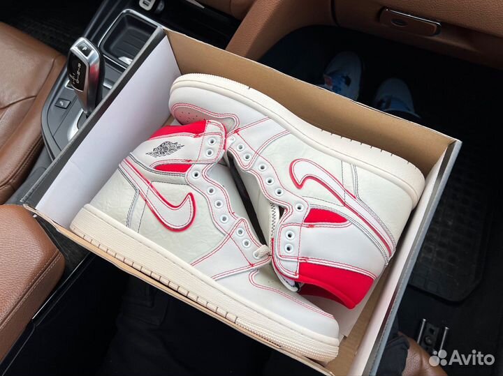 Nike Air Jordan 1 Retro High Phantom Gym Red