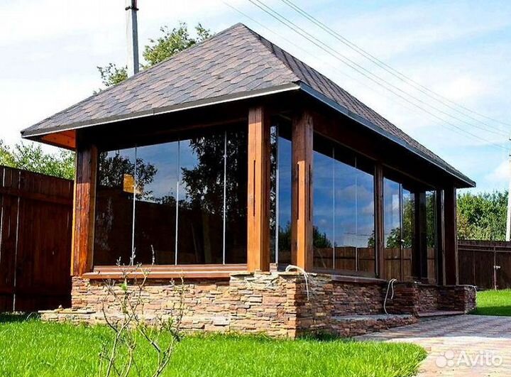 Остекление террас, веранд, беседок