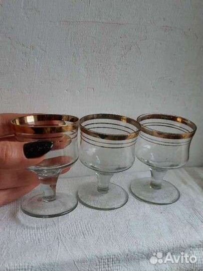 Рюмки на ножке ссср, стекло