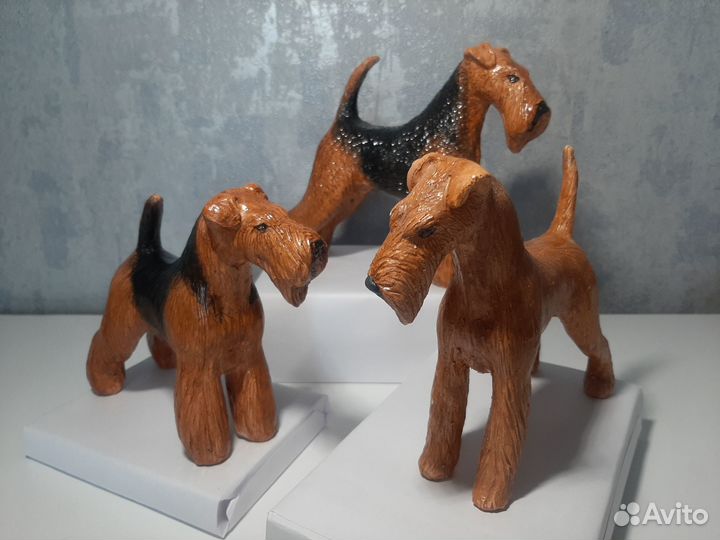 Статуэтки собак мелких и средних пород (гипс)