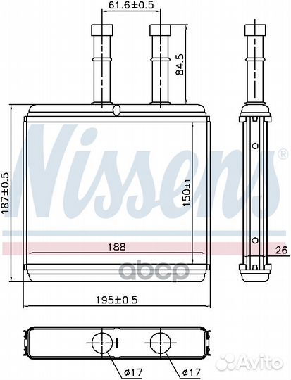 Радиатор отопителя chevrolet: aveo седан 1.2/1
