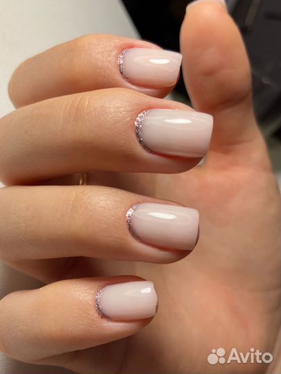 Маникюр, Наращивание, Гель-лак