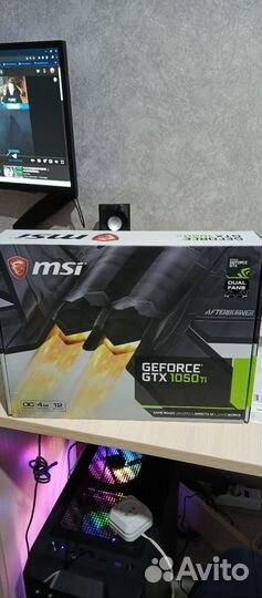 Видеокарта msi gtx 1050 ti 4gb