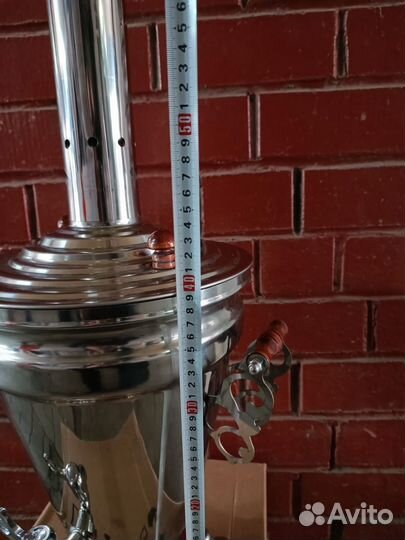 Самовар на дровах 7 л с трубой. Большой