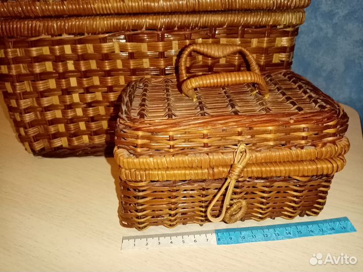 Интерьерные плетенные корзины