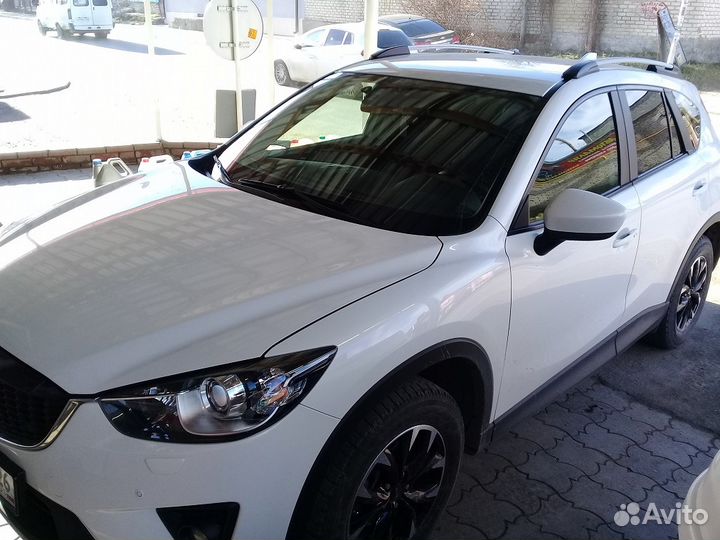Рейлинги на крышу Mazda CX-5 серебристые