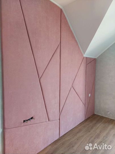 Мягкие стеновые панели, мягкое изголовье