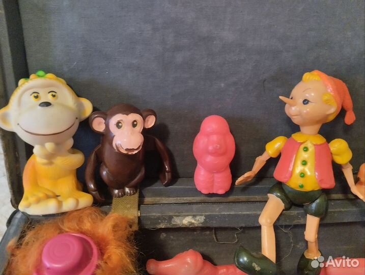 Лот СССР игрушек, целлулоид, резина, пластик