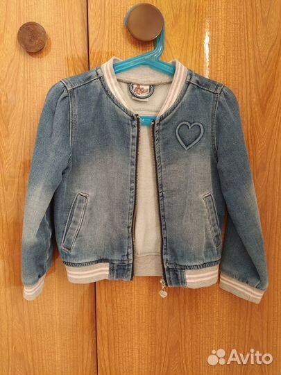 Куртка джинсовая для девочки 98-104
