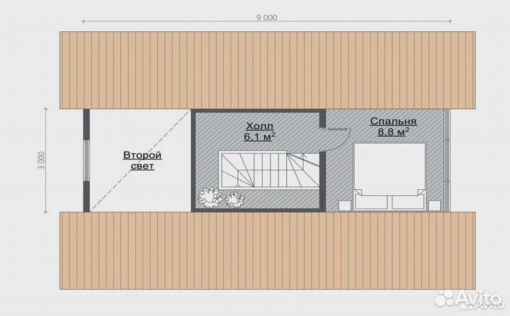 Модульный дом под ключ A-frame 66