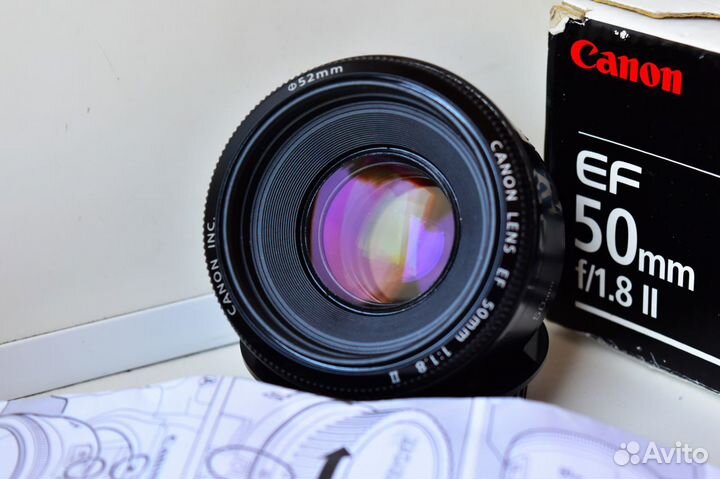 Canon EF 50mm f/1:1.8 II Портретный объектив Canon