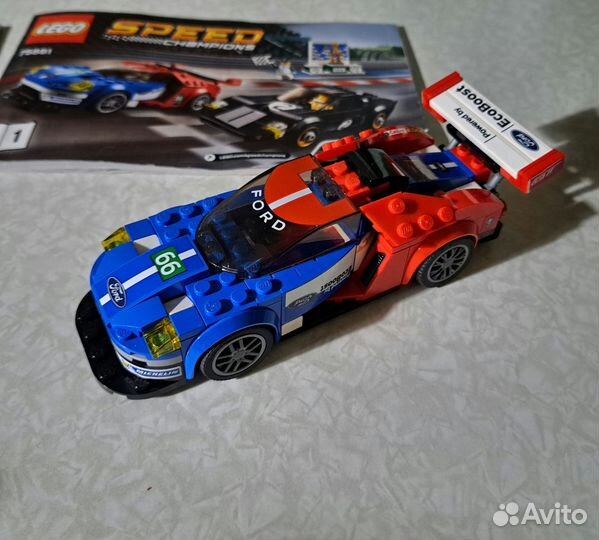 Lego 75881 2016 Ford GT & Ford GT40 1966