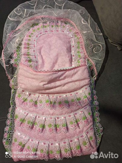 Конверт на выписку для девочки