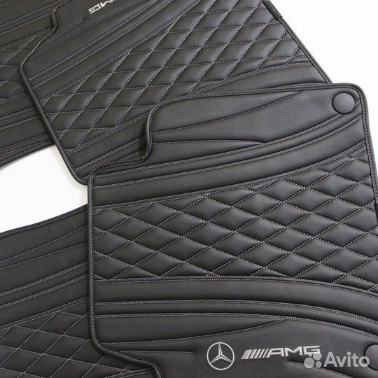 Коврики из полиуретановой кожи AMG Mercedes