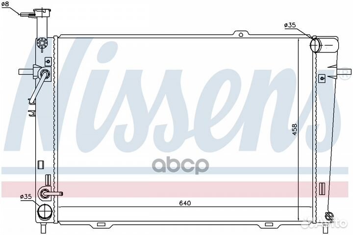 Радиатор 640x462 67479 Nissens