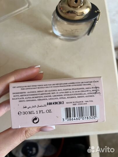 Парфюмерная вода coach