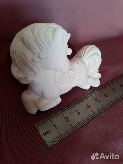 Тигр и лошадка 2d,сова гипсовые для раскрашивания