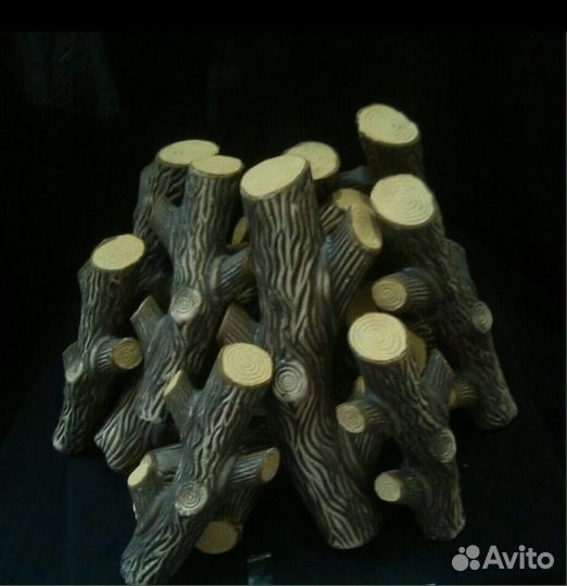 Керамические дрова для камина