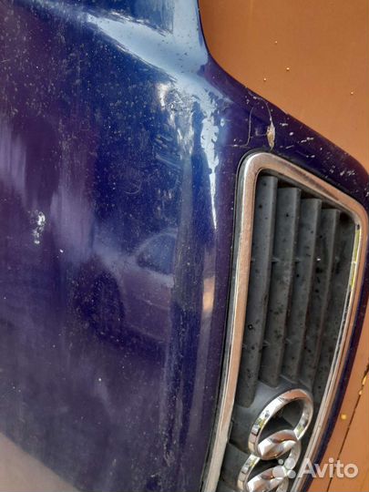 Капот Audi a6 c5 Ауди а6 ц5 дорестайлинг синий