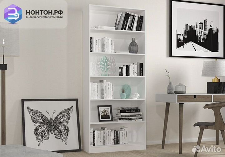 Стеллаж Polini Home Smart вертикальный 6 секций бе