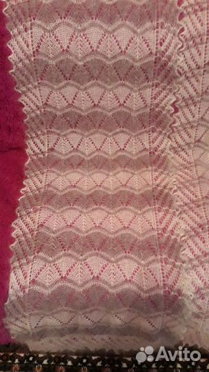 Пуховые шарфы ручной вязки