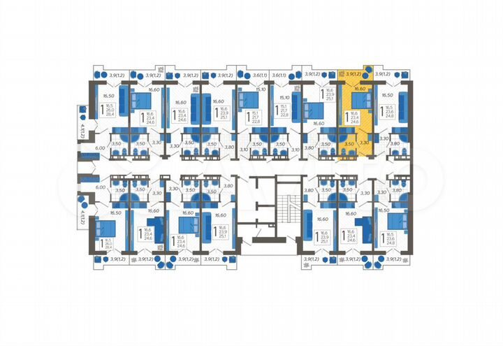 Апартаменты-студия, 24,6 м², 10/12 эт.